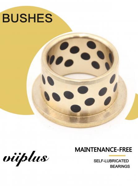 Quality Double Loop Oil Grooved Cast Bronze Bushings Self Lubricating Bearing Corrosion Resistance for sale