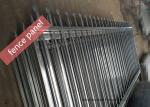 Decorative Spear Top Security Zinc Steel Fencing , Metal Three Rails