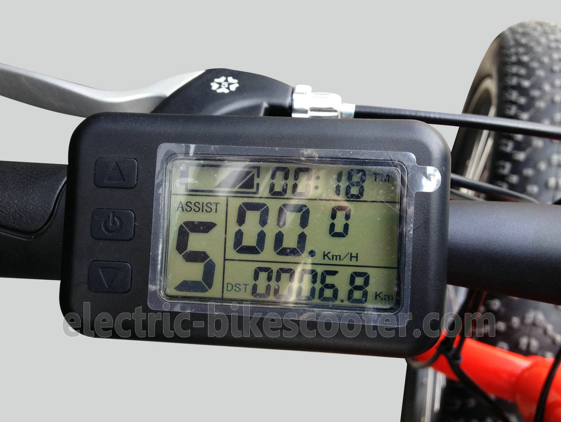 750W Electric Beach Cruiser Bikes Orange Aluminum Alloy 6061