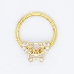16G 10mm Nose Piercing Jewellery Gold Plated 316L surgical grade