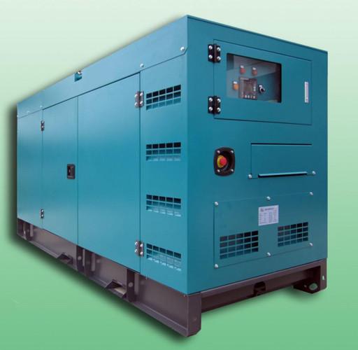 Open / Silent 100KVA Diesel powered portable generator set , diesel backup