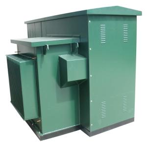 Fully Enclosed Electrical Transformer Substation , Box Type Compact Substation