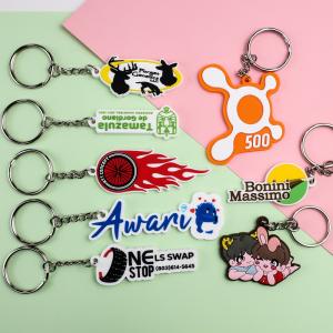 Wholesale Custom Soft Rubber Keychains 2d 3d Silicone Soft Pvc Keyring from china suppliers