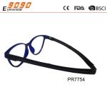 Fashionable reading glasses ,plastic temple can extend and magnetic hanging neck