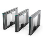 ISO Waist Height Turnstile Fastlane Turnstile Security Doors With Voice Prompt