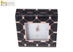 Wedding Gifts Mirrored Desk Clock With Glitter Pattern Inkjet Print