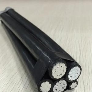 Wholesale 0.6/1kV Duplex Triplex Aluminum Conductor ABC Cable XLPE LDPE PVC Insulation Overhead Aluminium Preensamblado Wires from china suppliers