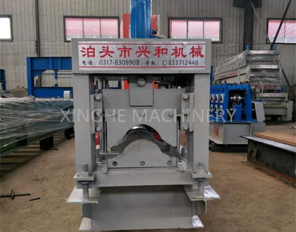 Automatic Roof Ridge Cap Tile Cold Roll Forming Machine / Glazed Aluminum Metal