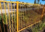 Flatten Top Powder Coating Tubular Metal Fence