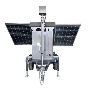 Wholesale US Standard Portable Solar Power Camera Trailers Gel Battery For Business Center Monitoring from china suppliers