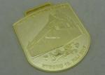 Antique Gold Die Cast Medals Souvenir Awards , Carnival Ribbon Enamel Medals
