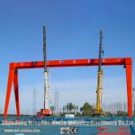A Frame Rail Mounted Gantry Crane with Electric Wire Rope Hoist