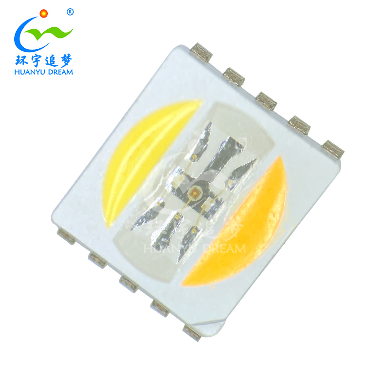 SMD 5050 RGBCW 5IN1 LED Chip 0.4W for Stage Lighting
