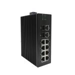 IP Camera Gigabit Industrial Managed Poe Switch 12 Port Din Rail Ethernet Switch