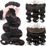 Lace Frontal 100% Unprocessed Malaysian Body Wave Hair Extensions