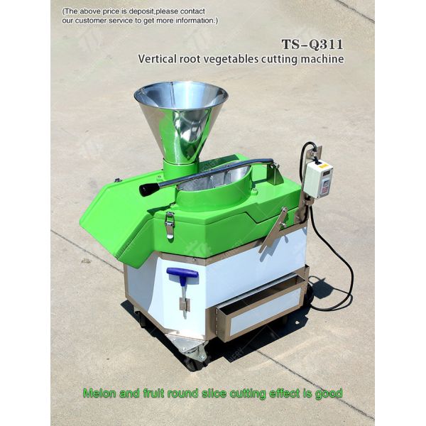 800KG/H Commercial Round Carrot Cutting Machine Fruit And Vegetable Slicer
