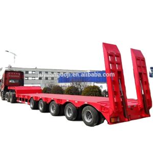 Wholesale BPW Optional Self Steering Axle Lowboy Truck Trailer for Heavy Object Transportation from china suppliers