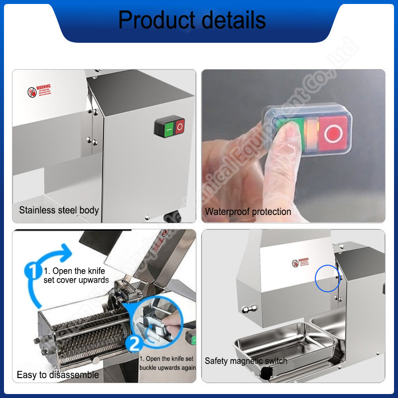 Stainless Steel For Restaurant Kitchen Tools Stripper Equipment Beef Tender Tenderizer Meat Cutting Machine