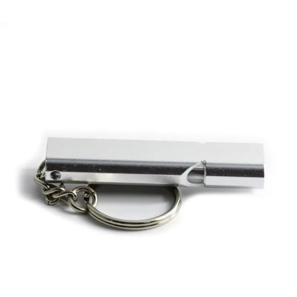 Outdoor Camping Double Tube High Frequency Aluminum Emergency Survival Rescue Whistle