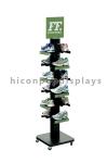 Free Standing Slatwall Shoe Display Store Fixtures Merchandising Displays