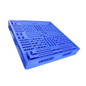 Wholesale Blue Single Side 1100 X 1100 Plastic Pallets For Warehouse Stockpile HDPE from china suppliers