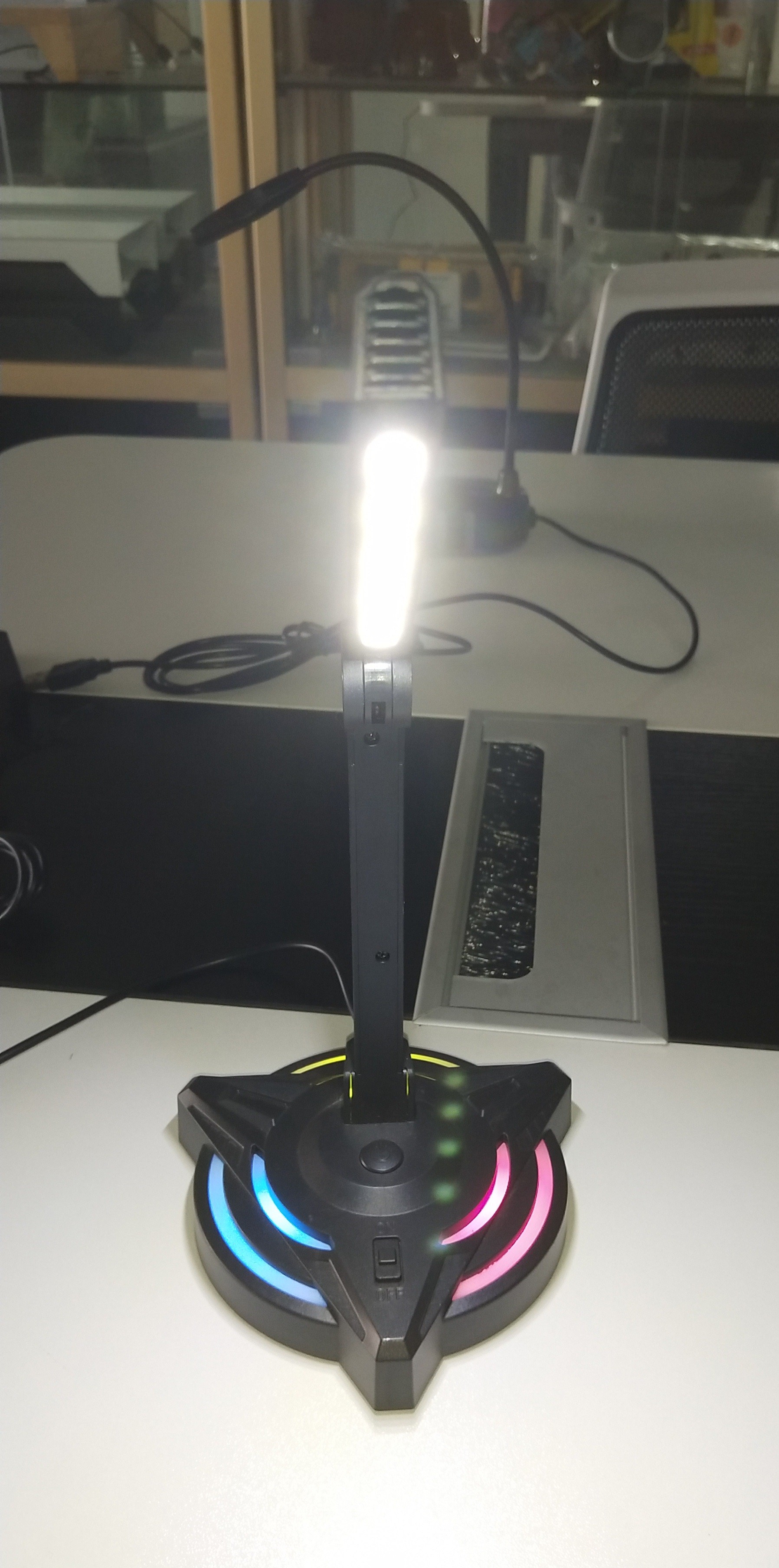 USB Desktop Meeting Full Karaoke Esports Microphone 2 Table Lamp Adjustment