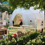 6m Diameter Outdoor Transparent Dome Tent / Clear Geodesic Dome Cover