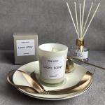 Customized Fragrance Unique Jar Candles Glass Candle Jars 6 * 6.5cm Candle Size
