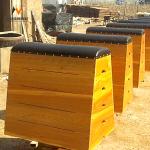 Waterproof Solid Wood Gymnastic Vaulting Horse Equipment for 5 Sections Vauting