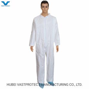 Wholesale All In One Nonwoven SMS Microporous Disposable Coveralls With Open Ended Wrists Ankles from china suppliers
