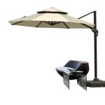 8 Ribs Easy To Use Crank Open Mechanism Outdoor Beach Umbrella