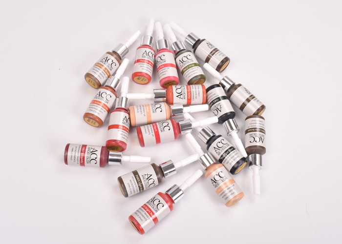 Glossy Pigmentation Pigment Tattoo Ink Pure Organic For Eyebrow Shading And Lip