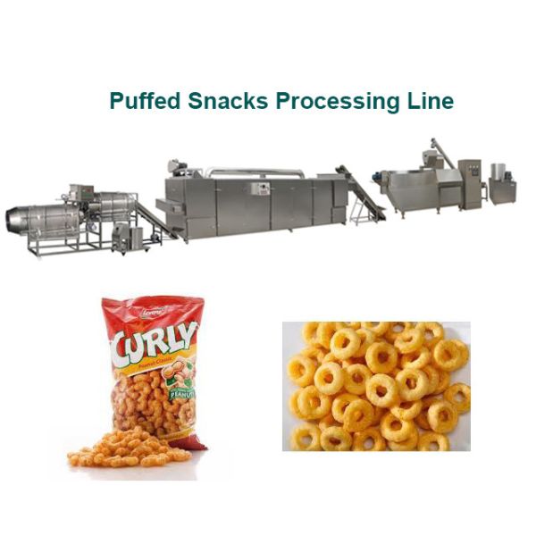 Snack Food Puffed Corn Snacks Extruder Machine