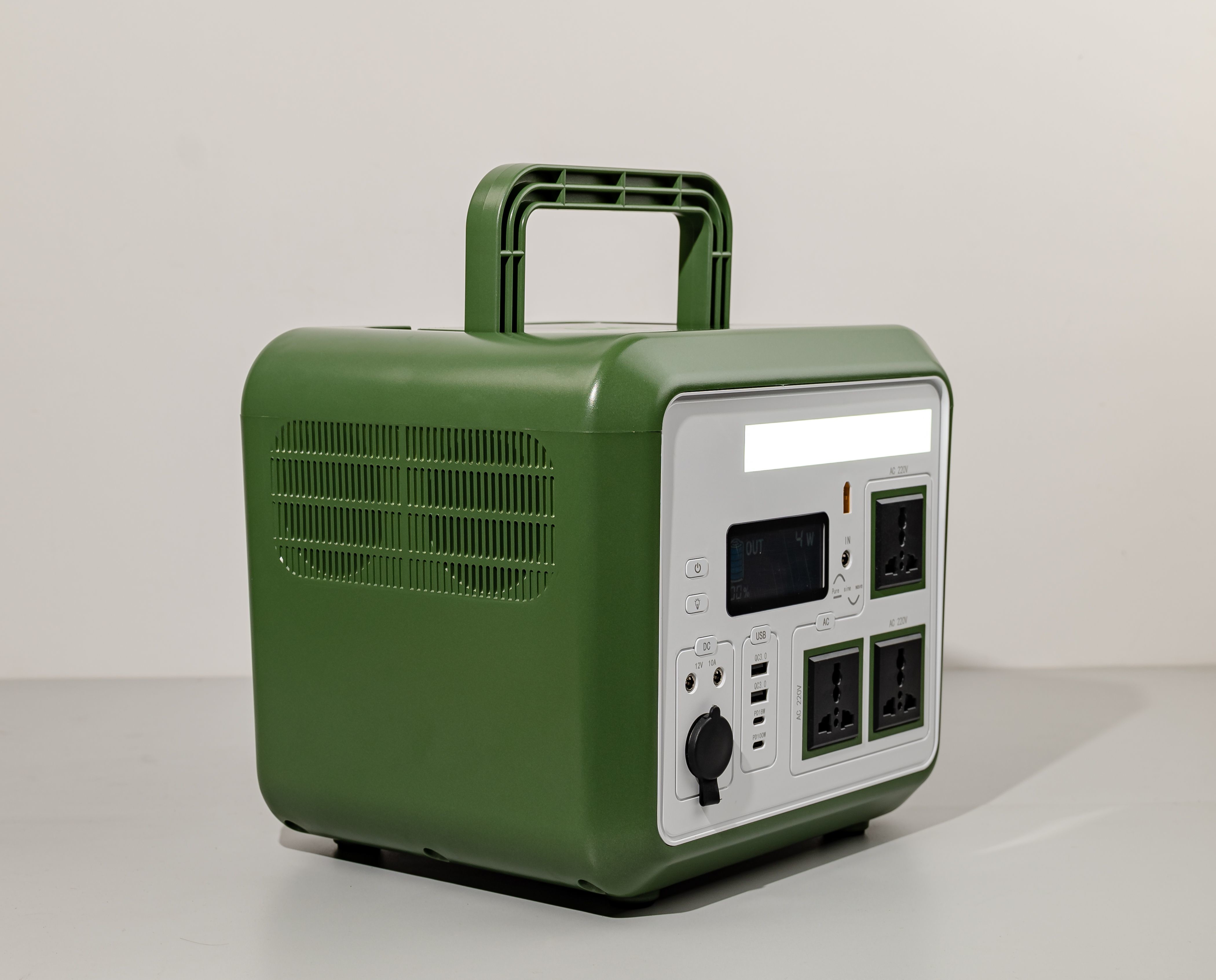 Up To 3000W Power High Performance Rechargeable LFP Battery Portable Power Generator With 400W Portable Solar Panel