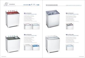 Wholesale 10kg Twin Tub Top Load Clothes Washer With Tempered Glass Optional Shapes Knobs from china suppliers