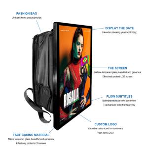 Wholesale 21.5 Inch Lcd Media Advertising Player Battery Digital Signage Walking Billboard Backpack from china suppliers