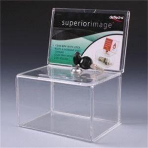 Wholesale acrylic decorative money donation box with lock and key from china suppliers
