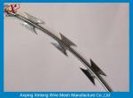 Hot dipped galvanzied Concertina Razor Blade Barbed Wire Coil Diameter 500mm
