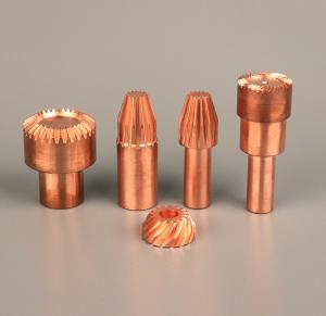Wholesale Polish Surface Electroplate 5 Axis CNC Copper Parts from china suppliers