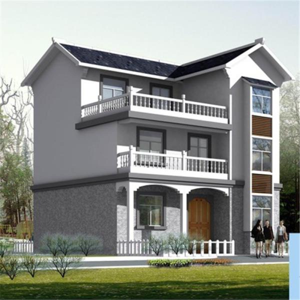 Residential Prefab Light Gauge Steel House / 3 Bedroom Prefab House Environmenta