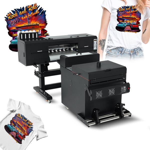 24inch/60cm DTF Printers with I3200 Double Heads Direct to Film DTF Oven
