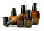 Amber Small Cosmetic Containers , Essential Oil / Brown Empty Cosmetic