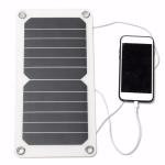 A Grade Sunpower Thin Flexible Solar Panels 5V 5W For Outdoor Traving / Camping