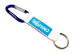 White Lanyard Sewing Rubber PVC Logo Custom Carabiner Keychain For Simple Brand