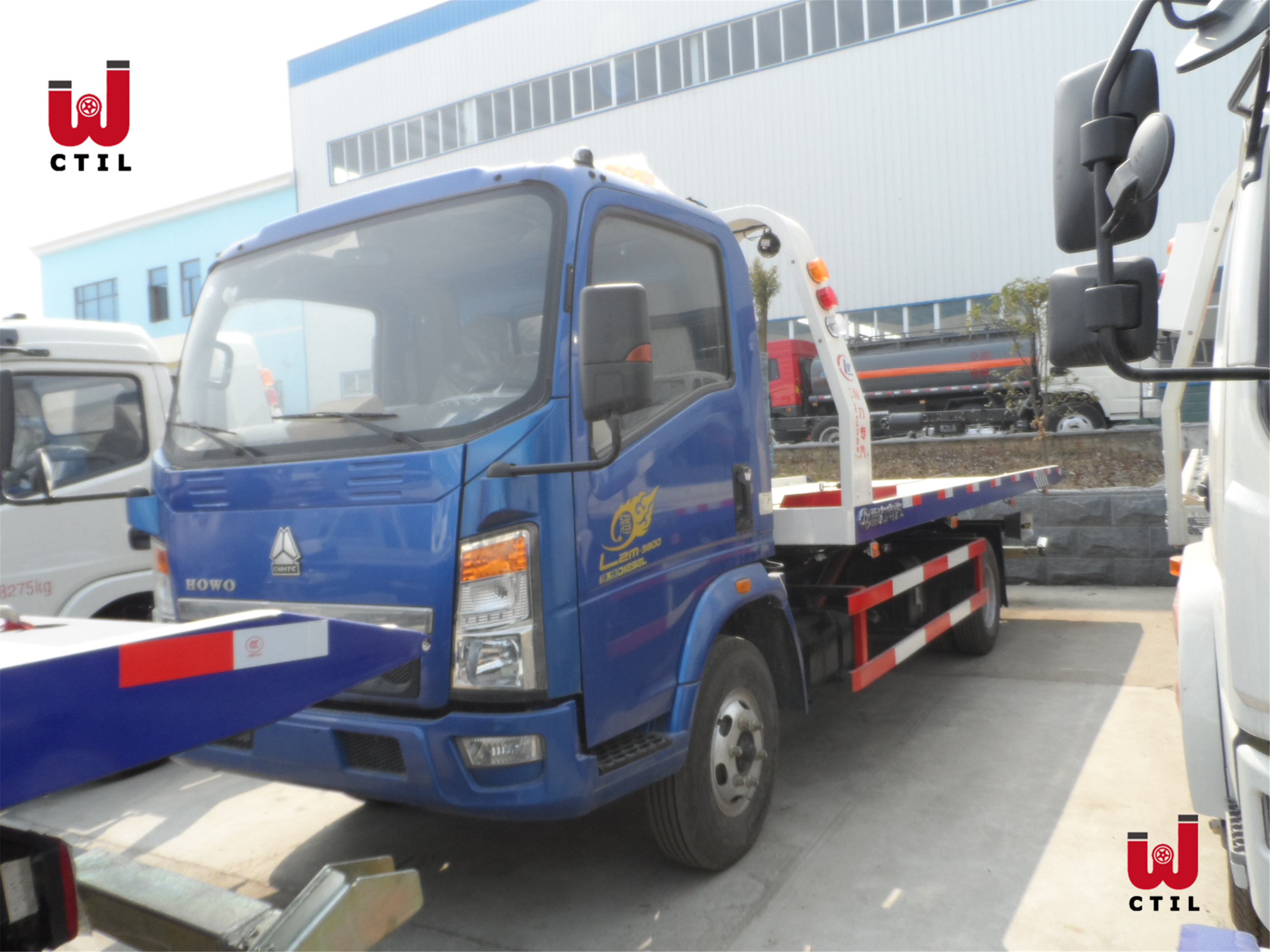 Cnhtc Wrecker Tow Truck Blue 4X2 Heavy Duty Wrecker Manual