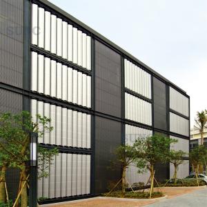 Wholesale Vertical Aluminum Sun Shading Louvers Aerofoil Fixed Electric Manual Control from china suppliers