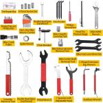 Bike Repair Tool Kit - 16 in 1 Bicycle Multitool Mountain Bike Tool Cycling