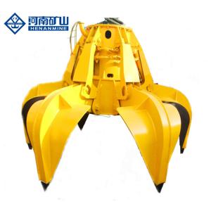 Wholesale Rotating Hydraulic Grabs For Excavators , Saw Forest Excavator Rock Grab from china suppliers