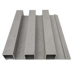 Matte Anodized Silver Aluminum Slatwall Exhibition Wall Extruded Aluminium