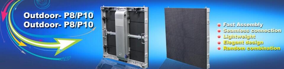 TOP SALE Slim Cabinet Oudoor P8 SMD 3535 /DIP LED Rental Screen/P10 Outdoor Rental LED Display